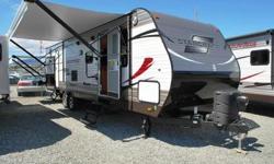 This Starcraft Autumn Ridge 329 BHU has an awesome floorplan. There is lots of room with two slides and plenty of sleeping area. There is a separate sleeping area with a queen bed and the main area consists of a couch, a dinette that converts for