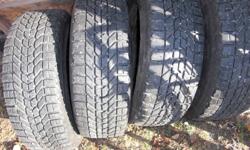 tires on rims have little life left two spares still have lots  5 lug 4.53 inch or 115mm
