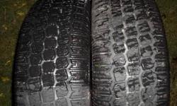 Two 215/65/15 studded Autopar Snow Challenger M+S(mud and snow) Tires for sale.$40.00 each.