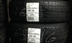 Set of x4 215/65/16 Bridgestone Dueler Allseasons
Tires in Excellent condition. 4 weeks warranty if installed with us!
MR. TIRES OTTAWA
3210 Swansea Crescent
Ottawa, Ontario, K1G 3W4
(Closest Interscetion: Hawthorne Rd. & Stevenage Rd.)
T: (613) 276-8698