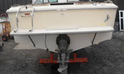 In excellent condition, hardly used which is the reason for selling this 228 HP MERC Motor. Fiberglass, closed deck/nice size storage cabin, leather upholstery all in like new condition. Tarp and plenty of storage space.  Boat runs well, newer prop, and