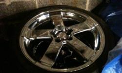 Brand new 225/40 tires on 18" chrome rims. Bolt pattern is 5x100. Call or text only email me with a phone number.
This ad was posted with the Kijiji Classifieds app.