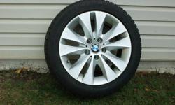 BMW 5 SERIES Alloys with Dunlop SP Winter Sport M3 tires in Good condition.. Used 2 seasons..Set of 4.