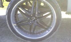 24 in dub rims and tires, rims have some curb rash, tires still in good shape.
Chevy 6x5.5
519-809-7637 josh