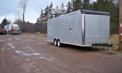 2007 Pace Pursuit,California trailer,low miles,nice condition. 1' extra height
Outside is grey with stainless rock guard on front.has 5200 torsion axles,white spoke wheels and 2 extra wheels and tires.
Tie downs in floor and side walls and  12 volt lights