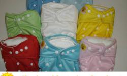 Hello Thanks for viewing our listing and considering cloth diapers. Our diapers are one size fits all (8-33 lbs). They start at $16.99 and get as low as $5.49 when you buy 40. The prices include free delivery. We also have bamboo diapers and many other