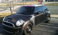 2008 MINI COOPER, EXCELLENT CONDITION, LOTS OF EXTRAS. Red lounge leather, carbon fiber custom wrap, turbo charged sport.
