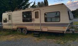 We bought this trailer thinking we'd gut it and renovate it, but after starting the demolition, we realized we weren't skilled enough, nor would we have the time, to complete this project. If you're looking for a trailer in good condition to build a tiny