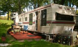 29ft Northlander Supreme, meticulously well kept. Comes with all the trimmings including 2 fridges, dishware, cookware, brand new couch (futon) shed and the list goes on. Located in Pittock Park Conservation Site 87 Woodstock Ontario. First come firts