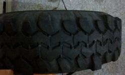 Hello i have 4 Super swampers TSL. Three tires have lots of tread but one is in rough shape as seen in the 3rd picture. Asking $150.00 or trade email or text  will fit stock tracker, sidekick, sunruner, Vitara with no lift 705-817-2863