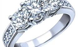 Gorgeous 2.00 Carat TW, 14k white gold engagement / anniversary ring. Great condition. This ring is on sale at benmoss.com for over $4700 right now and is regular $5200. I am asking only $2500.
