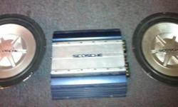 2 10" Scosche subs with a scosche amp asking 100$ or might make trade for something let me know what you got.
This ad was posted with the Kijiji Classifieds app.