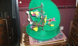 Two bird cages, one brand new one extremeley good condition. 2 cedder rocks , millet, 2 bags of gravel, bird food, bird swing that hangs from celining, bird play ground, toys, bird bath that attaches to cage.
 
Great for a someone just getting a bird or