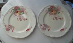 Two Grindley "The Shelmerdene" England Floral Patterned Dinnerware Plates
 
Beautiful floral patterned dinnerware with no cracks,nicks,chips,etc.. but does show some wear under intense light. Overall good condition
 
Plates are 9"(23cm) in diameter. Both