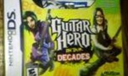I am selling 2 Nintendo DS Games.
-guitar hero on tour decades $15
- new super mario bros $20
$35.00 for both obo
ad will be taken down when sold.