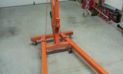 2 Ton Quick Lift Shop Crane
Like new hardly used comes apart for easy storage.
Asking 275.00 OBO