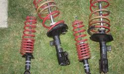 Have a full set of Eibach Sportline springs & KYB struts for sale. Drop is 1.8" in the front & 1.5" in the rear. The struts are still good & I've only put about 20,000 km on everything. They have gone through a winter & were taken off this spring so there
