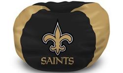 -102 " ROUND-FULLY LICENSED BY THE NFL-SHELL ONLY-WALMART CARRIES THE BAGS OF FILL-GREAT GIFT IDEA FOR ANY SAINTS FAN-EXCELLENT FOR ANY DEN,GAMES ROOM OR MAN CAVE.-OTHER TEAMS AVAILABLE.