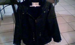 Black Arctic River Jacket with hood has 4 pockets size is S/P very good condition only wore once