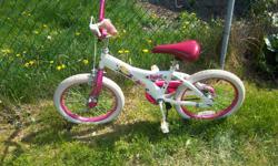 "Bratz" bike for sale. 18" wheels. Front hand brake and coaster brakes. Only $40.NOW $35 We are located in Orleans. See our list of other items for sale. First come, first served.