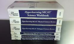 If you know anything about MCAT you have probably heard about these books. They are in very good condition and is the complete set of 6 books plus student guide and work sheets. You know the price it costs to get these books and we know you cant get them