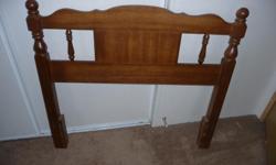 39" single size headboard, solid maple in nice condition ... $25.00
