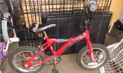SUPERCYCLE, 14 INCH WHEELS,WITH TRAINING WHEELS 30$
WITHOUT TRAINING WHEELS "25$,,,if u can see this ad,YES,
its available,,,,click on (VIEW SELLERS LIST) to see more quality stuff
