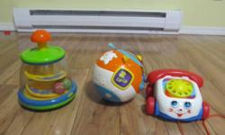 3. Baby toys good condition $15 for all 3