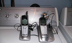 I have 3 cordless phones for sale looking to get $50 obo. The single one has a built in answering machine, I believe it is Motorola. The other two come together, one has a built in answering machine, the other just comes with the charger. All cords come