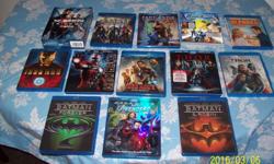 BLUERAY 10.00 DVDS 5.00 TV BOXSETS 10.00 UNLESS MARKED DIFFERENT SOME ARE STILL WRAPPED ALL IN MINT CONDITION CALL 613-842-4832 CASH SALES ONLY CAN NOT SHIP OR DELIVIER
BLUERAY 10.00 EACH
THOR
THOR THE DARK WORLD
IRONMAN
IRONMAN 2
IRONMAN
THE AVENGERS