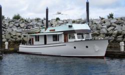 One 1953 Hoffar coastal cruiser, 45' AWL. Hull is red cedar; deck is yellow cedar, both in very good condition with no wood rot. The entire vessel is in good condition and runs well. The boat comes with a 653 Detroit diesel that burns 3 gph at 8 kn, a 9"