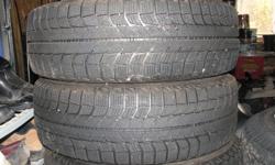 Almost New
 
(4) 215 60R 16 Michelin X-ICE Winter Tires
 
App 90%  Tread Availability
 
Wheels shown not included
 
$450.00 OBO