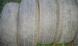 4 235 65R 17 all season Yokohama tires
$ 60 for the best two
$ 25 for the second best pair
Email or call ANY time, including evenings, Sunday and holidays, 604-800-2104 (Kelowna)