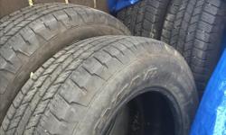 4 P265/65R18 Goodyear wrangler all season tires. Only about 25k kms of use on half ton. Lots of life left in them. Don't need them since I bought winter tires for the rims and 20" rims/tires for the summer.