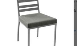 Ordered 3, 2-pack Amisco gray chairs (dinning room chairs) from Costco.
4 of the chairs had a couple of small scratches.
Costco replaced the chairs, but did not want the scratched ones back.
Selling all 4 for $200. Originally cost with tax was $609.47 for