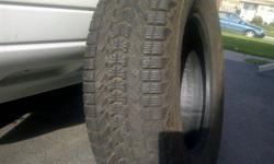 perfect condition...asking only 85.00 each for the set of 4. Already off the rims and ready for you to enjoy!  225/70/16 FIRESTONE WINTERFORCE ...very good wearing and running snow tires. Check out on line
Came off a Jeep Grand Cherokee...fits many