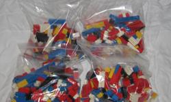 If this ad is up, the Lego is available!
Hello, we are selling four pounds of Lego bricks. The bricks are all Lego brand, no Mega Blok. They are all basic bricks with a few wheels, but no figures or specialty parts. I also can't guarantee the wheels are