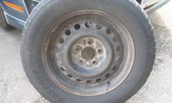 4 Winter tires including rims. Used but still in good condition. Don't fit on our new car.