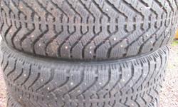 4 STUDDED SNOW TIRES SIZE. 195-65-15, USED ON A SATURN BUT GOT ANOTHER CAR AND THOSE DON'T FIT... ASKING $200.00.. ONO..CALL  709-759-2319 OR CELL.. 709-764-1161