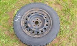 Have for sale is 4 winter studded tires on rims..they came off a 09 toyota corolla.195/65/r15...asking 200.00