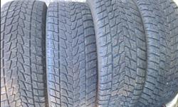 4 Toyo G-02 plus 265/60/18
Tires are in excellent condition, with approximately 5000 km
$600.00