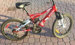 Gently used bike with front and rear suspension.
For ~7 to 10 year old boy