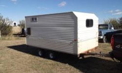 7x12 enclosed trailer tandem 2200lbs axles ramp back door great hunting trailer  2500 or best offer call 403 548 3336