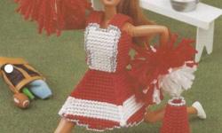 9 PLASTIC CANVAS NEEDLEPOINT CLOTHES PATTERNS FOR FASHION DOLLS $3 EACH
FASHION DOLL CASE
RAH-RAH OUTFIT: SKIRT; BODICE; MEGAPHONE; & POM-POM
ROYAL PURPLE OUTFIT: CROWN; BODICE & SKIRT
SPACE PATROL OUTFIT: BODICE, SKIRT, & OTHER
EVENING IN PARIS OUTFIT: