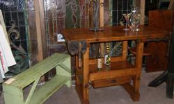 Abacus Furniture has a number of high quality antiques for sale. They feature antique work benches, shelving, stained glass windows, persian rugs, and storage options. They are all solid wood, in like new condition with plenty or character. All parts are