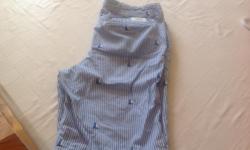 Men's Abercrombie and Fitch shorts. Blue strips. Size 32. Excellent condition. Located in Charlottetown. No holds. $5