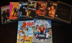 Charlie's Angels
Charlie's Angels - Full Throttle
The Bourne Identity
The Bourne Supremacy
The Mummy
The Mummy Returns
The Scorpion King
Are We There Yet?
Are We Done Yet?
Asking $5. each obo call 705-699-0307 or email
Also check out our other ads for