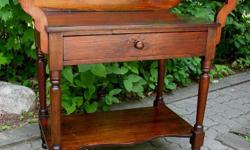 Here are some open washstands I've collected, restored and refinished over the years.., but now it's time to lighten up. These are ready for your home, cottage or condo.
Some could be repurposed as bathroom vanities, with a top-mounted basin.
These