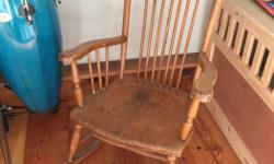 ANTIQUE PRESS BACK ROCKING CHAIR...80$
I LIVE IN COWICHAN BAY AND COME INTO THE CITY EVERY MONDAY AND WOULD BE HAPPY TO MEET SOMEWHERE CENTRAL IF YOU ARE INTERESTED IN PURCHASING ;)