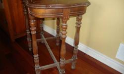 Antique table for sale.  Has been refinished.
Dimensions 31 1/2" x 19" x 29 1/2" h